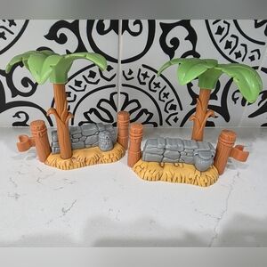Fisher Price Little People Nativity Set 2 Fence Palm Tree Replacement Pieces
